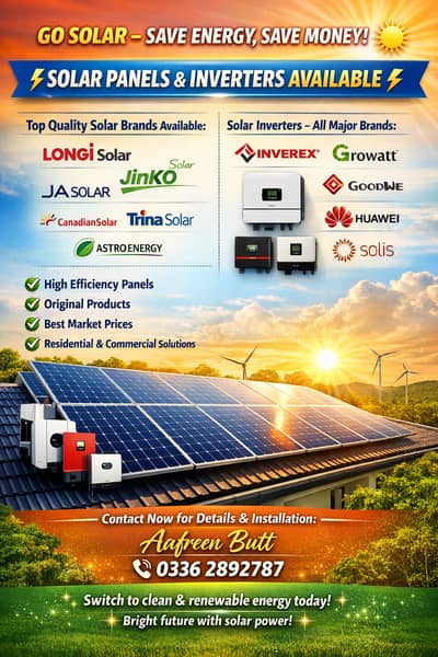 Solar panels jinko/ longi x10 / Trina with 12 years warranty