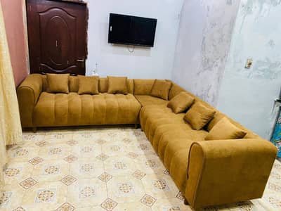 home used furniture| L shape sofa set