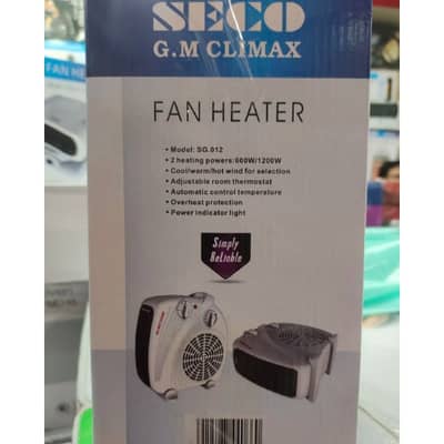 Electric Fan Heater – 600W / 1200W SECO G. M Climax