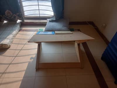 wood chair art table