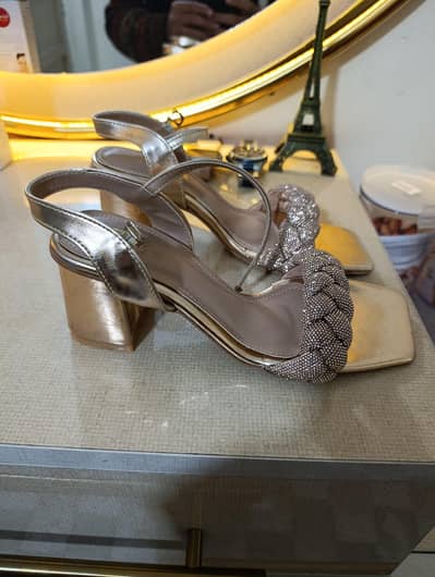 stylo Peach Fancy Bridal Sandal 36 number 6 number