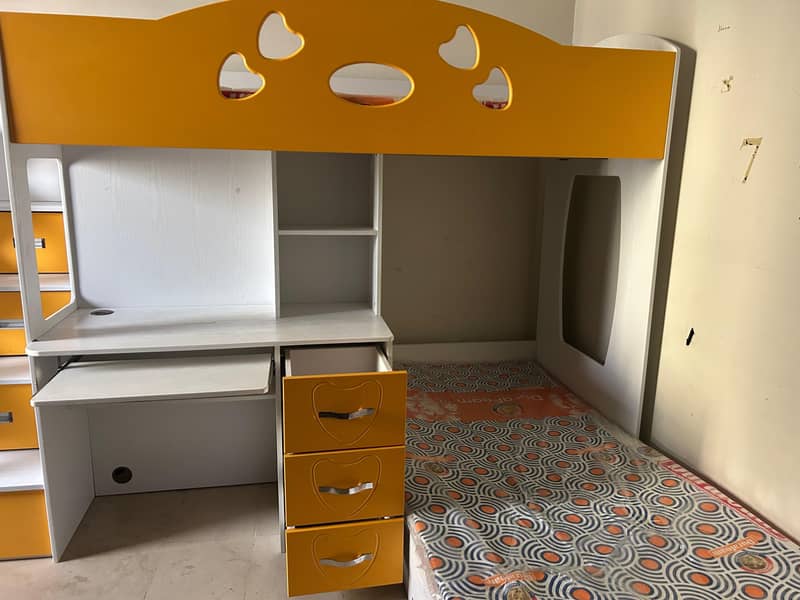 wooden Bunk bed/Kids bed/bunker bed with study table 3