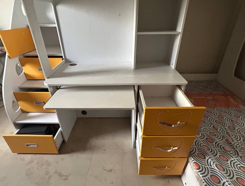 wooden Bunk bed/Kids bed/bunker bed with study table 7