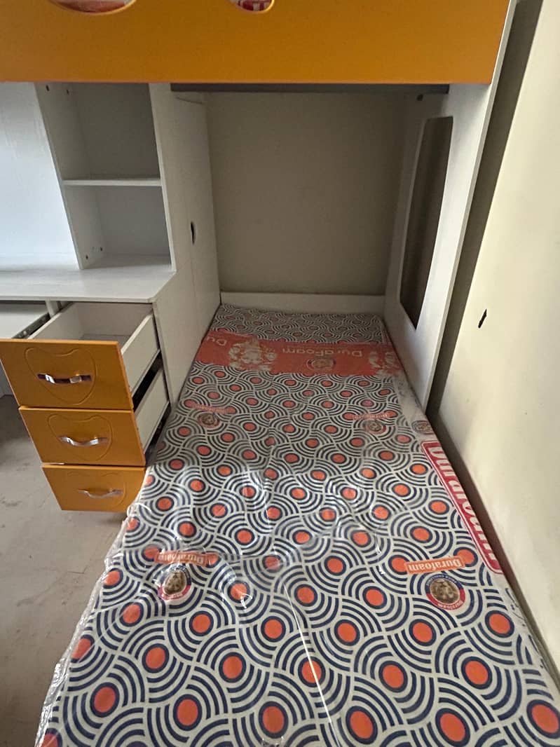 wooden Bunk bed/Kids bed/bunker bed with study table 12