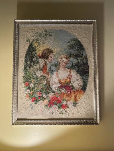Cross stitch VINTAGE wall frames  for home walls
