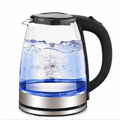 Electric Glass Kettle – 2 Litres | Fast Boil | Auto Shutoff