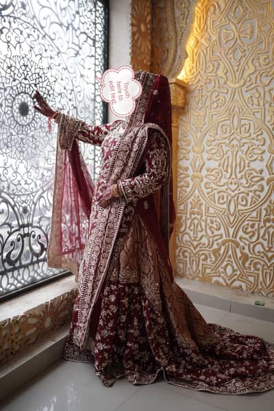 Bridal Farshi Lehenga Dress – Heavy Embroidered | Worn Once