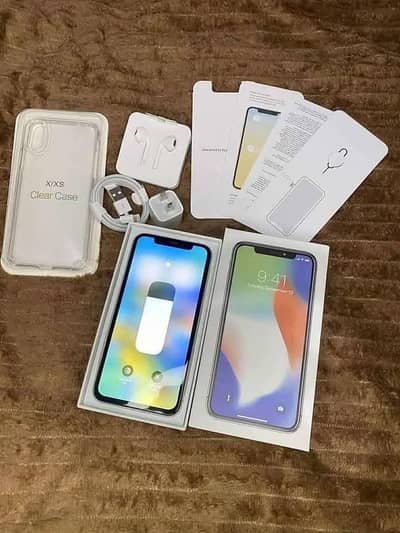 I phone x 256 GB with box WhatsApp number 0320.3792405
