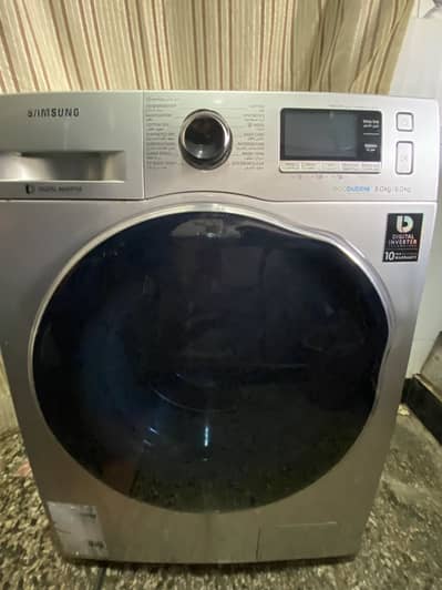 samsung eco bubble 8.0kg / 6.0 washing + dryer Uae import for sale