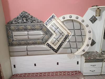 complete Furniture set . Almari, Double Bed, Dressing table,  Divider