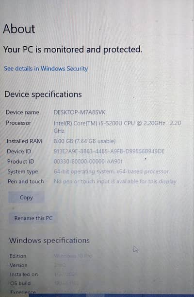 Core i5 Laptop | 8GB RAM | Windows 10 Pro | Excellent Condition
