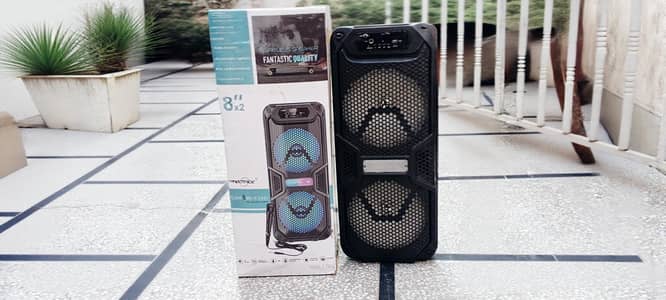 greatnice GTS 1701 bluetooth rechargeable 8x2 speaker with Mic