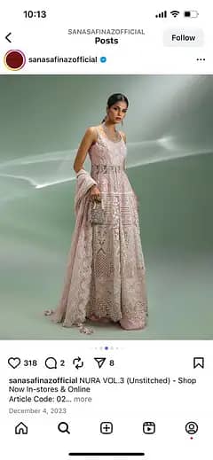 Sana Safinaz / party wear / branded dress / maxi