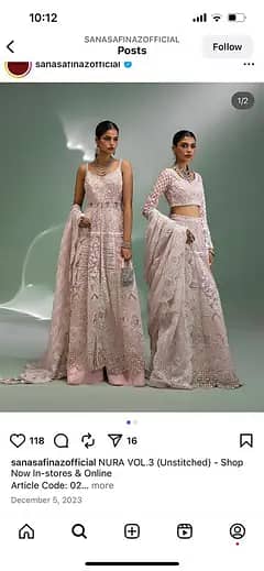 Sana Safinaz / party wear / branded dress / maxi