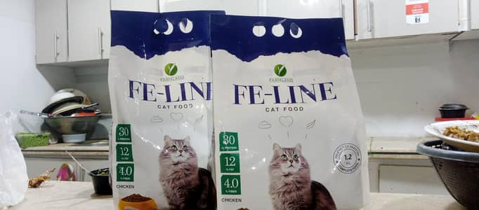 cat food for sale 2 packet 2400 gram  per packet 1200 gram