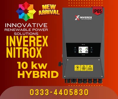 INVEREX NITROX 3 6 6.6 8 10 12 16 22 KW HYBRID & ONGRID INVERTERS