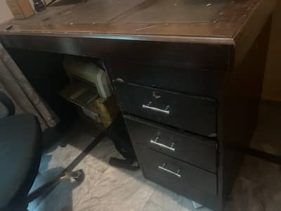 Office table and chair