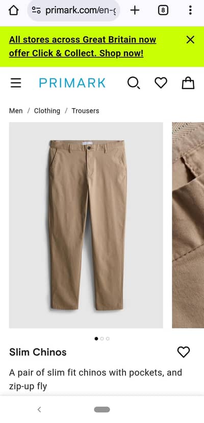 Brand New Denim Cotton Chnios Original UK Bought