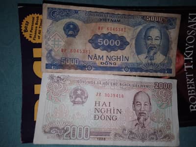 2 veitnam Banknote+1 banknote free