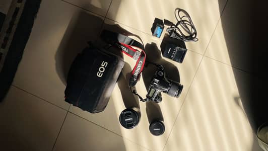 Canon 60d Japanese Body + Kit, telescope and portrait Lens and all a