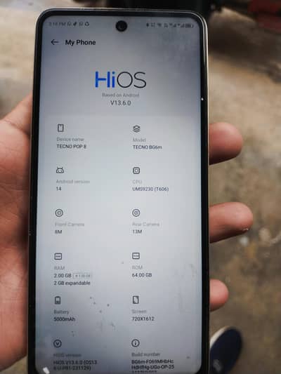 Tecno pop8