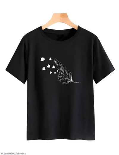 1 PCs women's stitched printed shirt