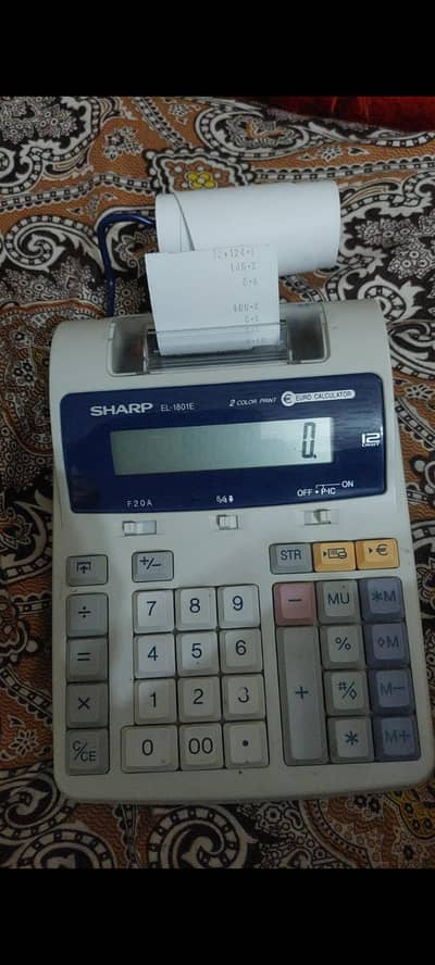 Calculator imported with bill printer