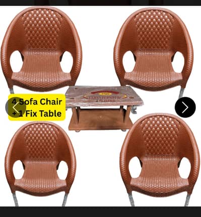 New Plastic Chair With Folding Table