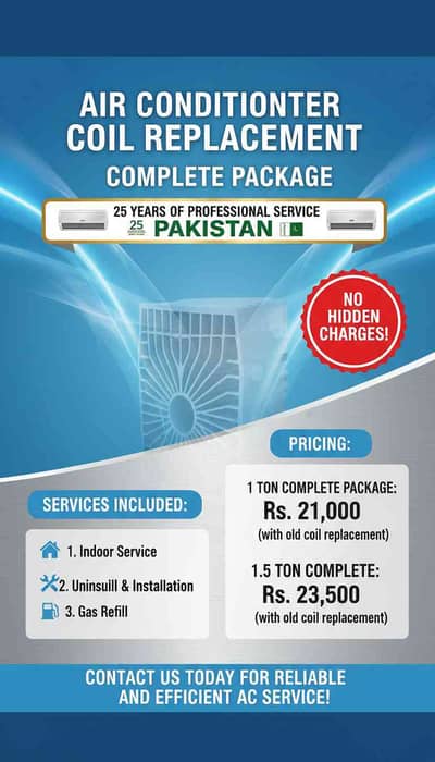 Coil replacement Karachi 