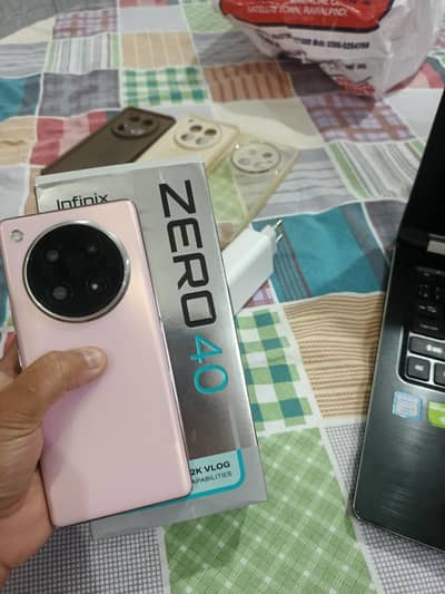 Infinix Zero 40 (Pink Color) – Like New | Complete Box with charger.