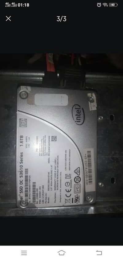 1.6Tb intel ssd 100% health