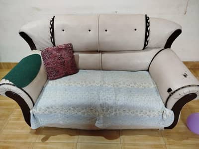 Sofa Set 7 Seater, 100% Pure Wood