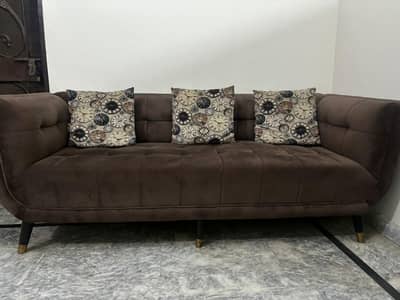 Brown Sofa / poshish Sofa / 3-2-1