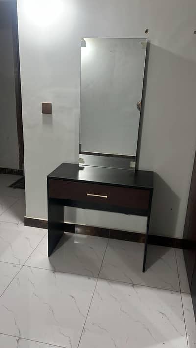 bed with dresser and cupboard side table for sale