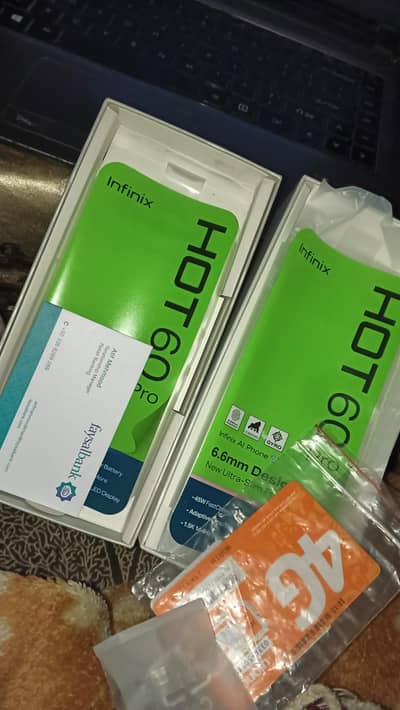 infinix hot 60 pro 6/128 brand new only 5 day used