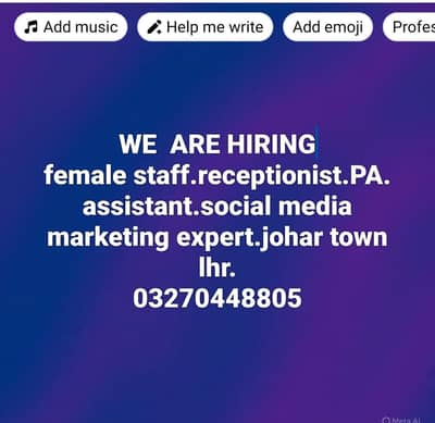 female hostel warden female receptionist