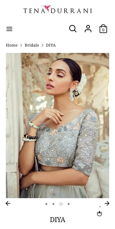Tena Durrani inspired bridal designer outfit for sale