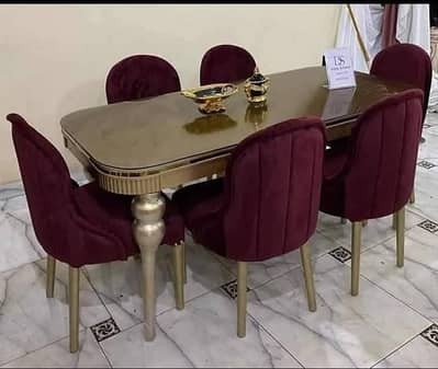 Luxury 8,6 & 4-Seater Dining Table Set–Royal Polish & Pristine