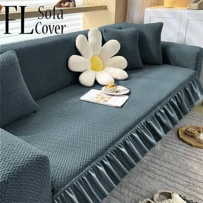 tile velvet sofa cover