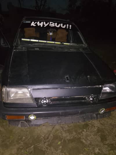 Suzuki Khyber 1988 model black wrapped cuttoff installed