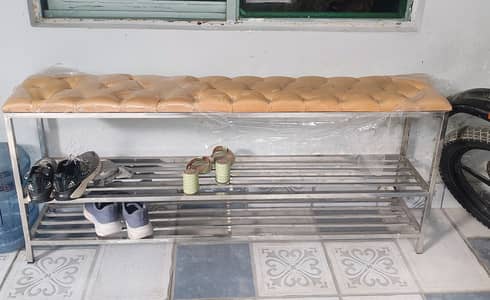 Stainless steel shoe rack