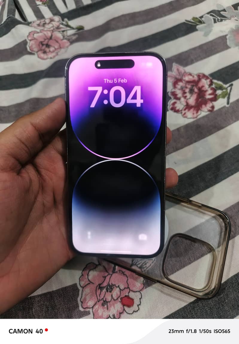 iPhone 14 Pro 128GB Non-PTA | 83% Battery | Box & Cable 2