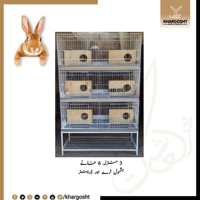 Rabbit Modern Multi Story Cages