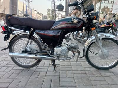 CD Honda 70cc black colour 2025 Model
