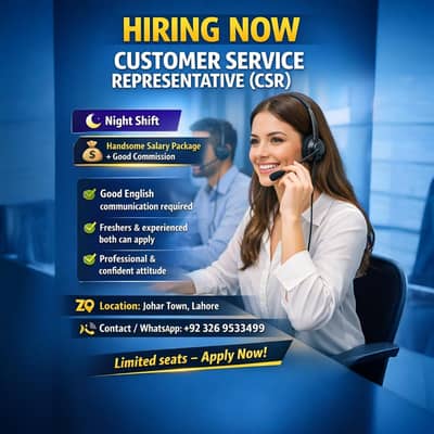 Customer sales representative  Urgently Hiring