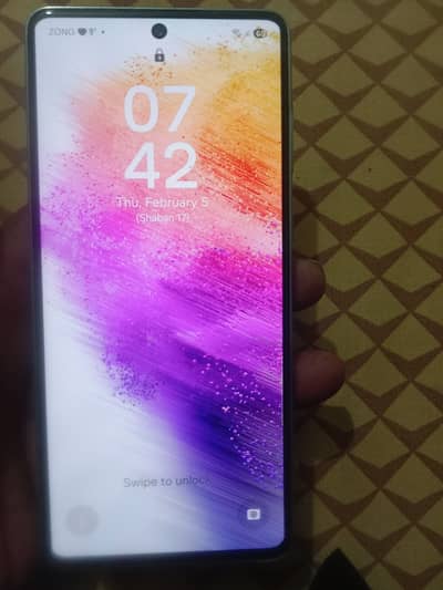 Samsung a73 5g box charger available 10/10 condition  urgent sale