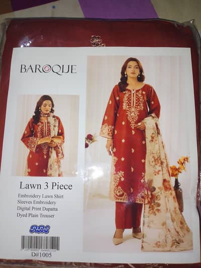 Brand new clothes unstich clothe lawn 3 piece
