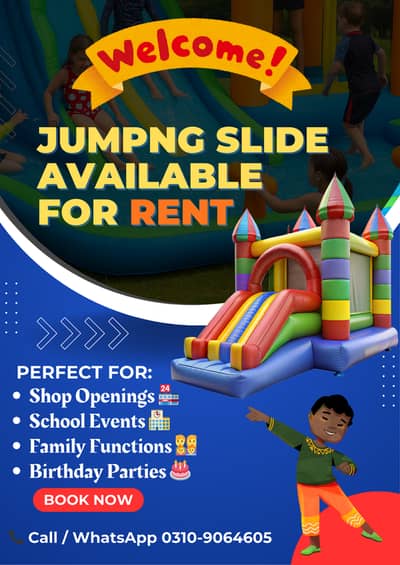 Jumping Slide for Rent - Make Your Event Fun!
