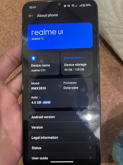 Used realme C51 4+4 128 for sale