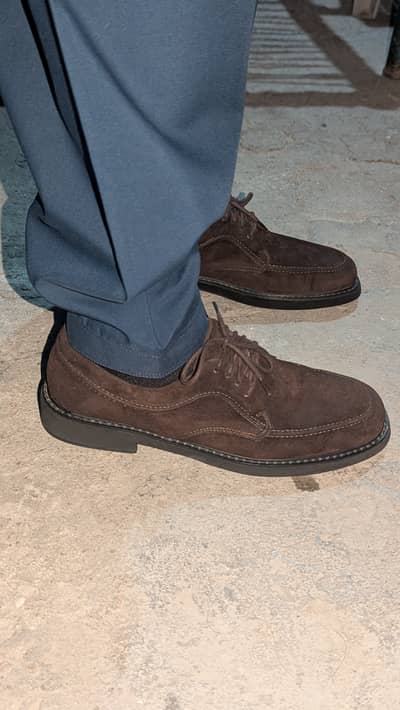 Hush puppies suede leather shoes